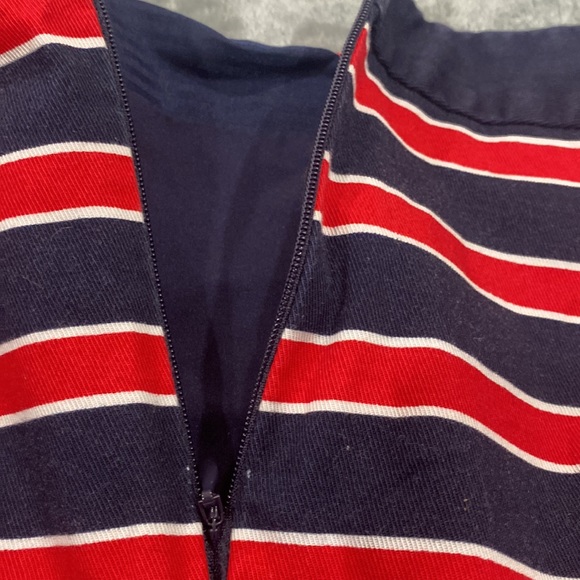 The Limited Striped Skirt size 4, navy with red stripes, outlined by white - Picture 5 of 5